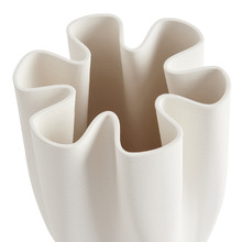 White Aurora Ceramic Vase